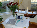 Minnesstund i Saxemara kyrka församlingshem