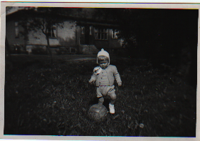 Pappa spelar boll