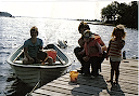 På Saltärna en vacker sommardag på 70-talet